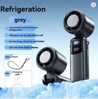 Brumia Ice Compress — Mini Ventilador Portátil con Enfriamiento Extremo