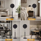 Brumia PowerFlow — Ventilador de Pie 90W con Oscilación Automática